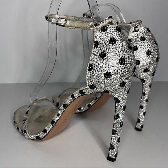 Stuart Weitzman Silver and Black Heels - Picture 13 of 14